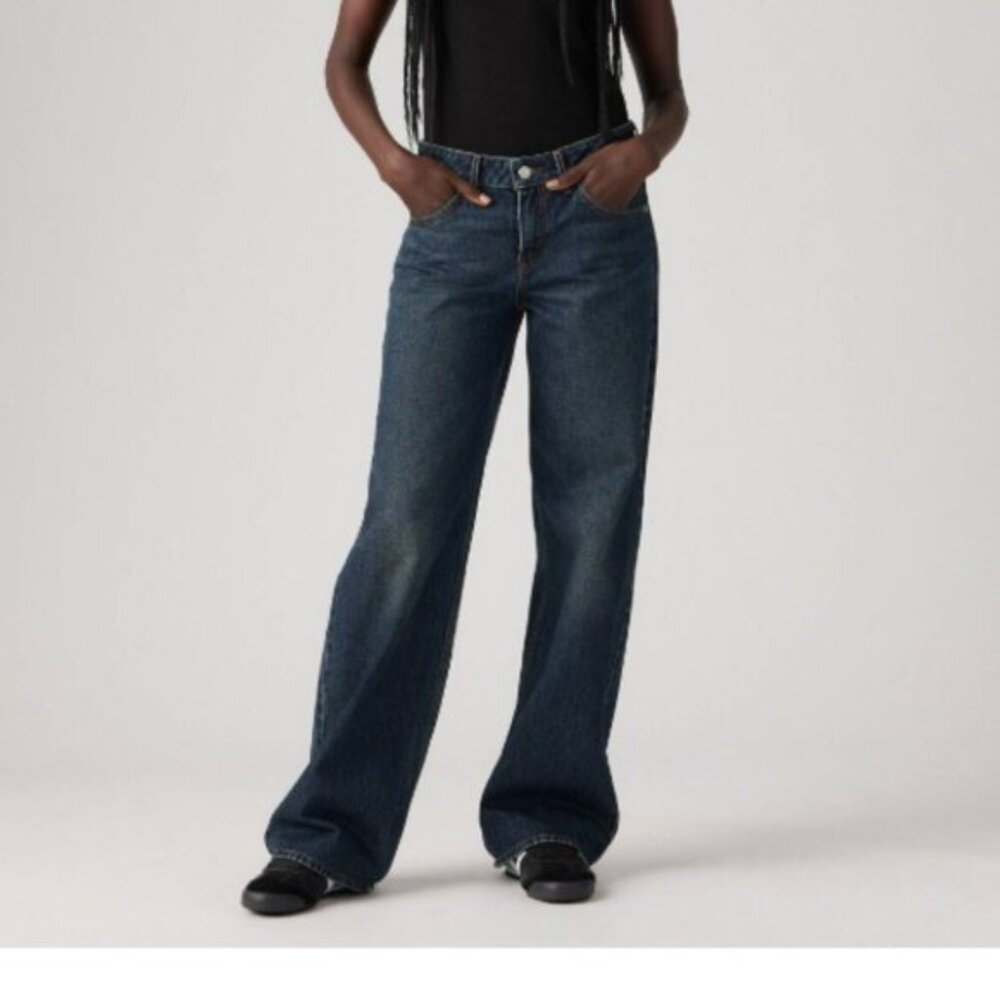 Levi's Low Loose Classic Blue Jeans wide leg 29 dark